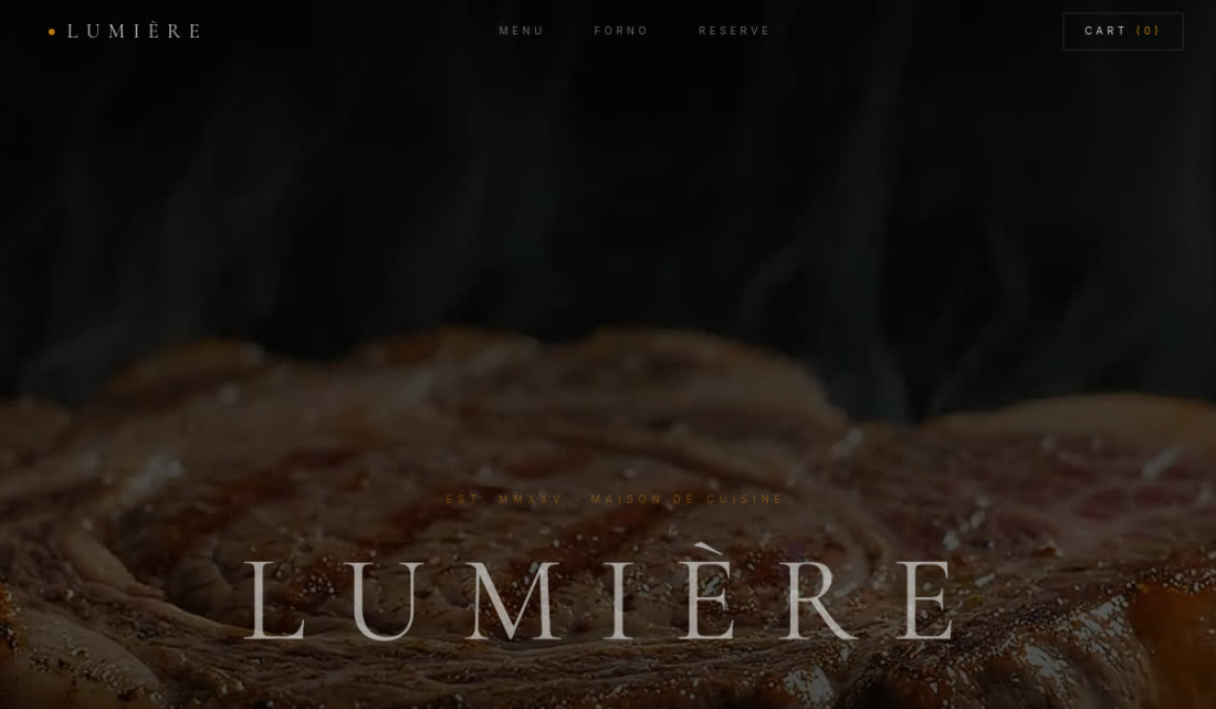 LUMIÈRE — Ресторан fine-dining